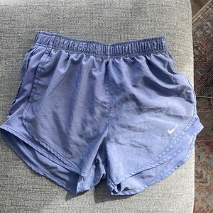 Nike DriFit womens running shorts size S purple / lavender